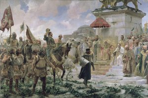 Ankomsten til Roger de Flor (1280-1307) i Konstantinopel i 1303 med 8000 