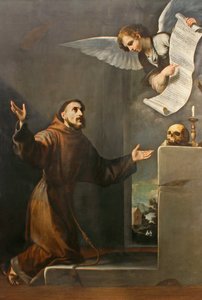 Saint Francis mottar Stigmata, første tredjedel av 1600-tallet.