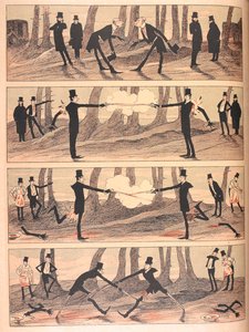 En duell med tøffe forhold. (se også fil F60136-61 for hele historien). av Josef Benedikt engl