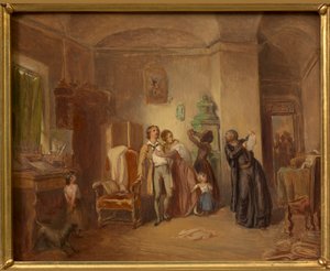 Den rasende kreditoren av Josef Danhauser