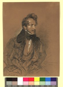 Friedrich Gauermann (1807-1862), maler, grafiker av Josef Danhauser