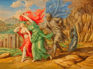 A1_Genesis_26-Flykt fra Sodoma og Gomorra av Josef Johann Michel
