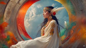 Dreamcore-pustløst tidløs_native american-05 av Josef Johann Michel