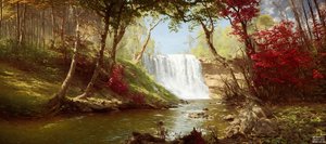 JJM gjenskaper Bierstadt-A: Minnehaha Falls