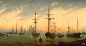 JJM gjenskaper Friedrich-CD: View of a Harbor (Panorama)
