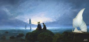 JJM gjenskaper Friedrich-CD: Moonrise over the sea (stille seer)