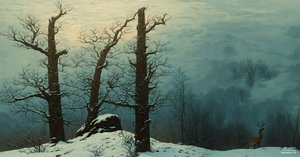 JJM gjenskaper Friedrich-CD: Hauger av steiner i snøen (Panorama)