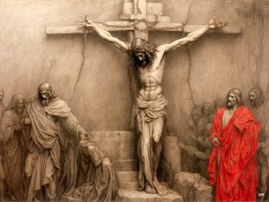 Jesus_på korset_03 av Josef Johann Michel