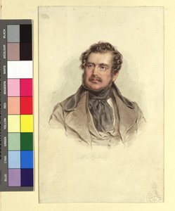 Christin Freiherr von Zedlitz av Josef Kriehuber