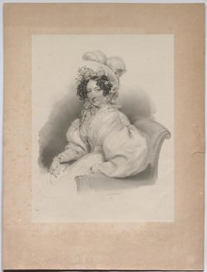 Gabrielle Auersperg, født Lobkowitz av Josef Kriehuber