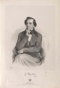 Portrett av komponisten Giacomo Meyerbeer 1791-1864, 1847.