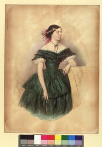 Violetta von Schmerling, født Bienerth av Josef Kriehuber