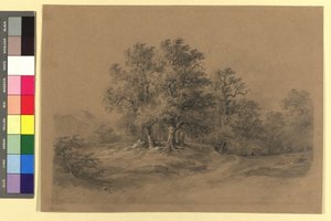 Skoglandskap av Josef Kriehuber