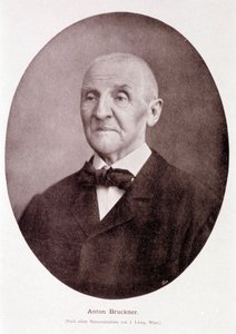 Den østerrikske komponisten og organisten Anton Bruckner (1824 - 1896). av Josef Löwy