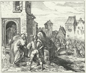 Gustav Adolphus fra Sverige på vei inn i München, 1632 av Josef Mathias Trenkwald