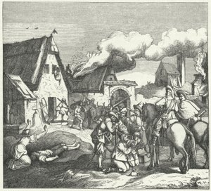 Keiserlige tropper plyndret og plyndret etter slaget ved Nördlingen, 1634