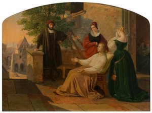 De siste øyeblikkene til Lucas van Leyden, 1843