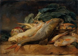 Stilleben med fisk