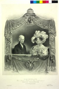 Frans II i teaterlosjen av Josef Nikolaus Kriehuber