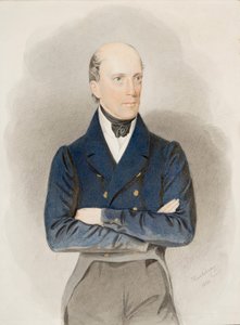 Portrett av erkehertug Johannes av Østerrike (1782-1859) (akvarell på papir) av Josef Nikolaus Kriehuber