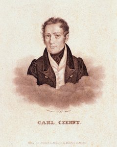 Portrett av Carl Czerny (litografi av Josef Nikolaus Kriehuber