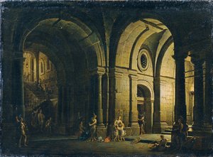 Avskjed med Julius Sabinus til familien hans i fengselet av Josef Platzer
