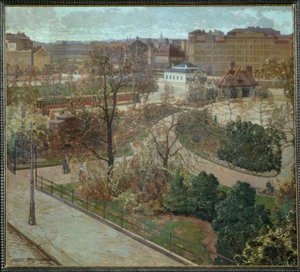 Sankt Johanns Park tidlig på våren av Josef Stoitzner