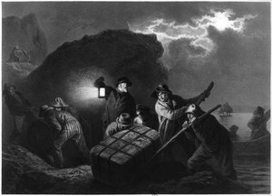 Smuglere på østkysten av Sverige, tidlig på 1800-tallet