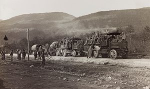 Album "Min verdenskrig - minner fra den sørvestlige fronten i Kärnten, Italia, Trentino-Alto Adige) 31/03/1915-12/11/ 1918 - Josef Zohles Vienna ": militære kjøretøy i Hermag