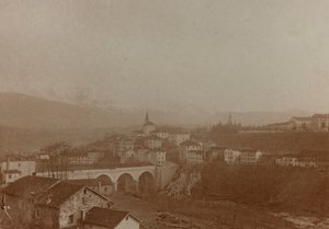 Album "Min verdenskrig - minner fra sørvestfronten (Kärnten, Italia, Sør-Tirol) (Min verdenskrig - minner fra sørvestfronten i Kärnten, Italia, Trentino Alto Adige) 31 / III / 1915-12 / XI / 1918 - Josef Zohles Wien ": utsikt over Tonia av Josef Zohles