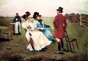 "" Day in the Campaign "" Maleri av Josep Cusachs i Cusachs (1851-1908). Barcelona. Montserrat kloster. Museet i Montserrat. av Josep Cusachs y Cusachs
