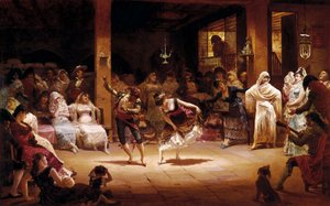 Oljelampens dans av Josep Llovera Bofill