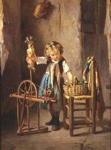 Ved snurrehjulet av Joseph Athanase Aufray