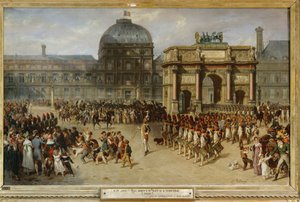 Militärparade vor dem Tuilerienpalast, Paris, 1810