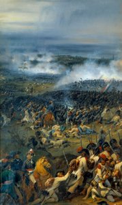 Revolutionary Wars: "" Slaget ved Anderlecht 13. november av Joseph Louis Hippolyte Bellange