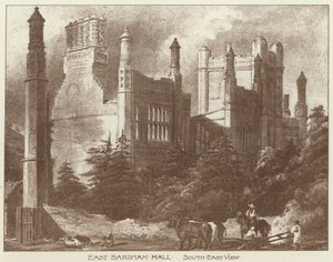 East Barsham Hall, Norfolk (litho) av Joseph (after) Nash