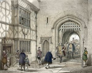Henry VIII (1491-1547) på Hever Castle i Kent, etter Joseph Nash (1809-1878) av Joseph (after) Nash