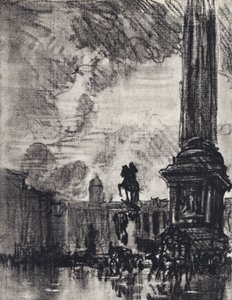 Harles H (stein) av Joseph (after) Pennell