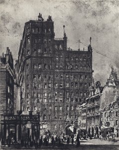 Queen Anne's Mansions (litho)