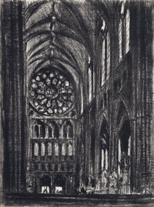 The Transept, Westminster (litho) av Joseph (after) Pennell