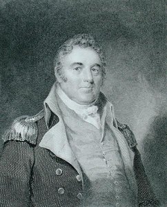 Richard Dale (1756-1826), gravert av Richard W. Dodson (1812-67) etter en kopi av det originale maleriet av James Barton Longacre (1794-1869) (gravering) av Joseph (after) Wood
