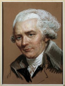 Portrett av Pierre Choderlos de Laclos (1741-1803) fransk forfatter Painting au pastel tilskrevet Joseph Ducreux (1735-1802) 1700-tallet. Dim. 0,38x0,28 m. av Joseph (attr. to) Ducreux