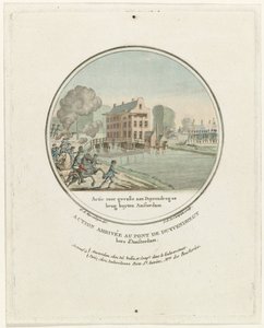 Atacul la podul Duivendrecht, 1787 Action for Gevalle aan Duyvendregse brug buyten Amsterdam / Action arrivée au pont de Duyvendregt hors d