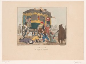 Omnibus med passasjerer blir ranet Le courage à l