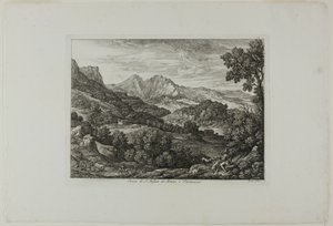 Slottet til Saint Stephan av Mezzo og Canturano av Joseph Anton Koch