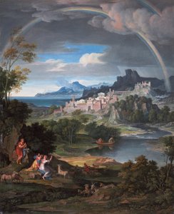 Heroisk landskap med regnbue, 1806