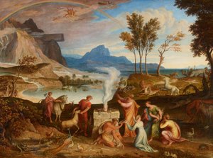 Noahs takkeoffer av Joseph Anton Koch
