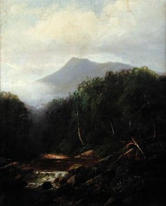 Landskap (olje på lerret) av Joseph Antonio Hekking