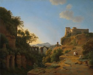 Napolibukten med øya Ischia i det fjerne, 1818