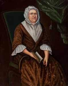 Faith Savage, fru Cornelius Waldo, ca. 1750 (olje på lerret)